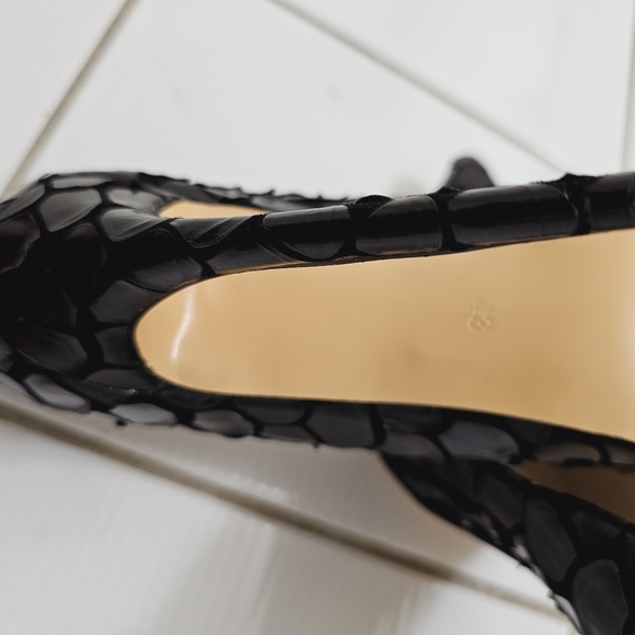 Sexy Stiletto Leather Black Sz 8 US - Picture 4 of 8